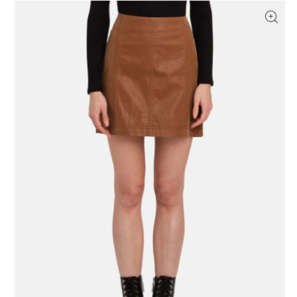 Free People Modern Femme Vegan Mini Skirt